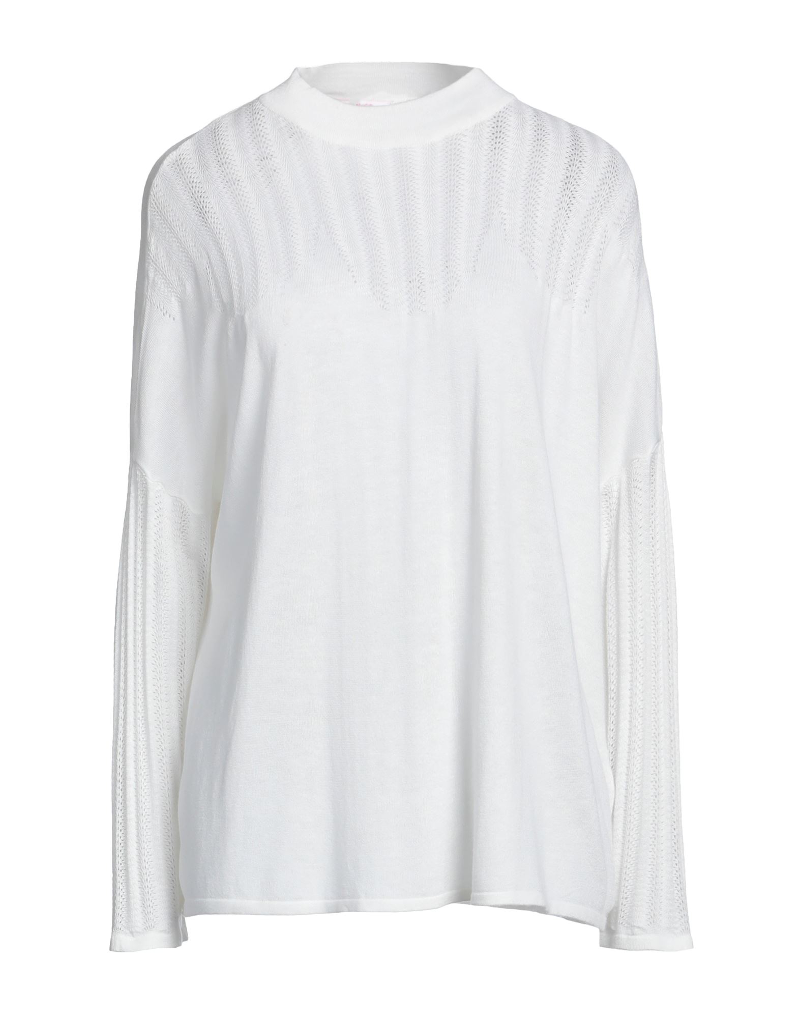 BLUGIRL BLUMARINE Pullover Damen Elfenbein von BLUGIRL BLUMARINE