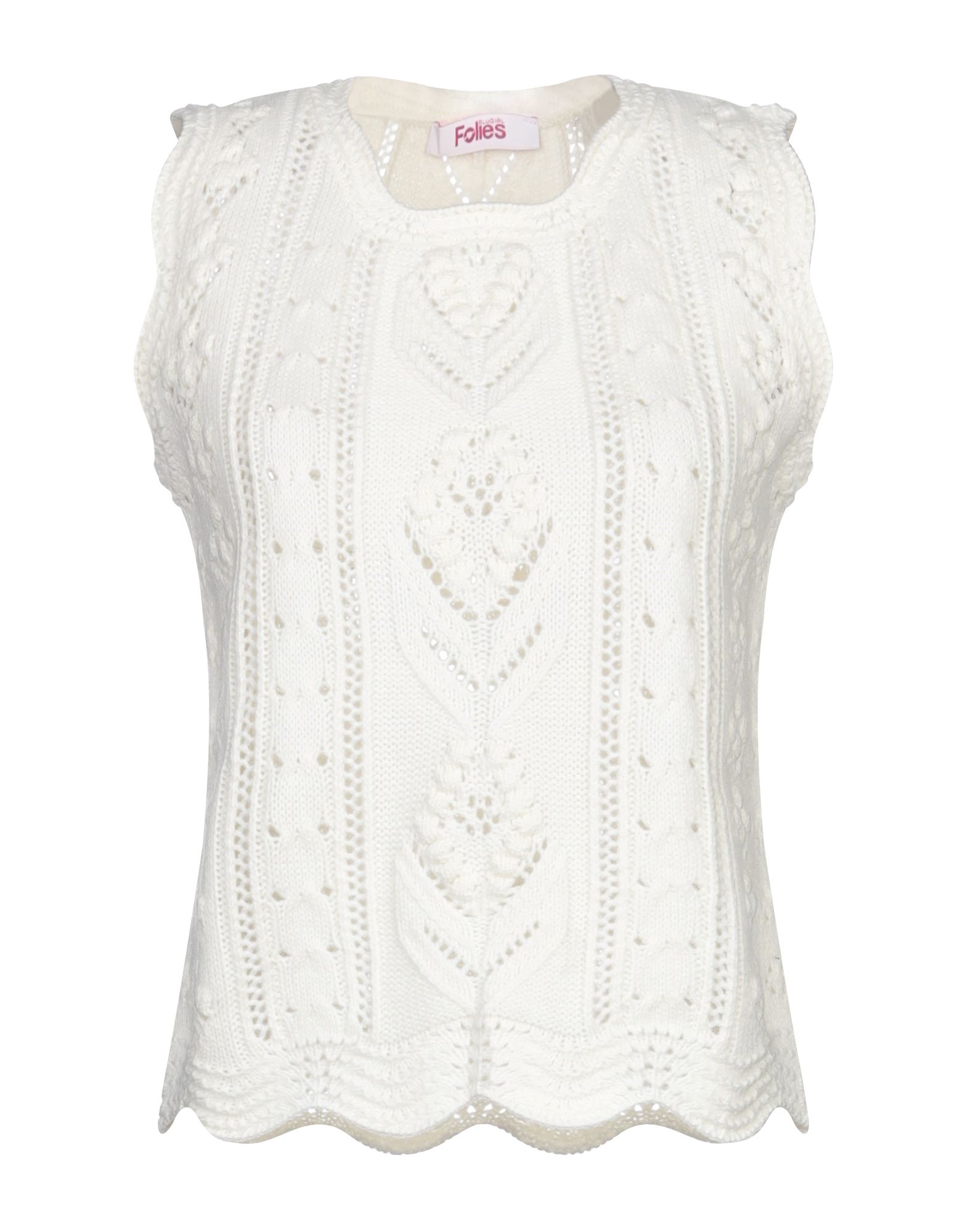 BLUGIRL BLUMARINE Pullover Damen Weiß von BLUGIRL BLUMARINE