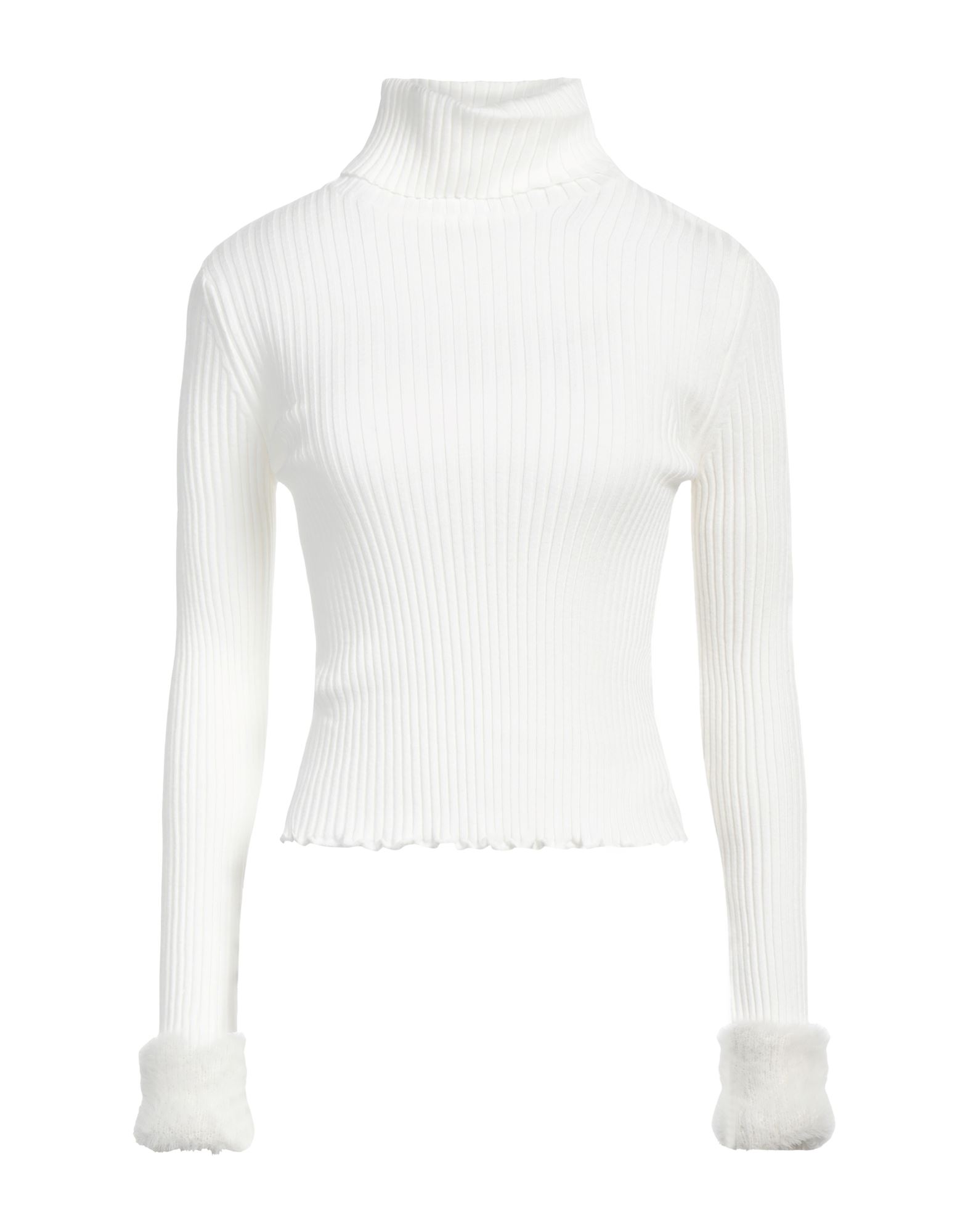 BLUGIRL BLUMARINE Rollkragenpullover Damen Off white von BLUGIRL BLUMARINE