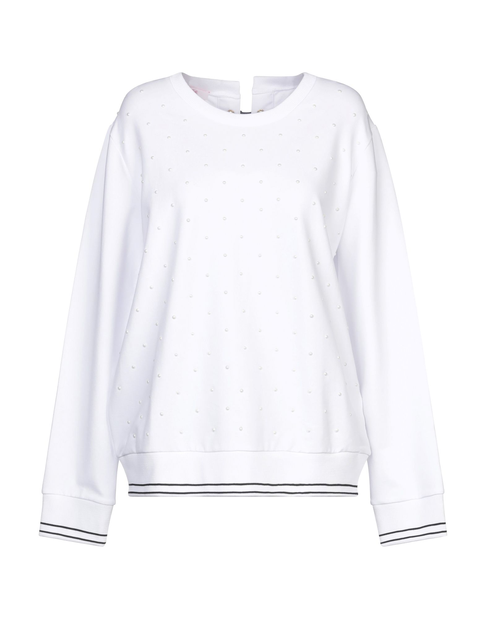 BLUGIRL BLUMARINE Sweatshirt Damen Weiß von BLUGIRL BLUMARINE