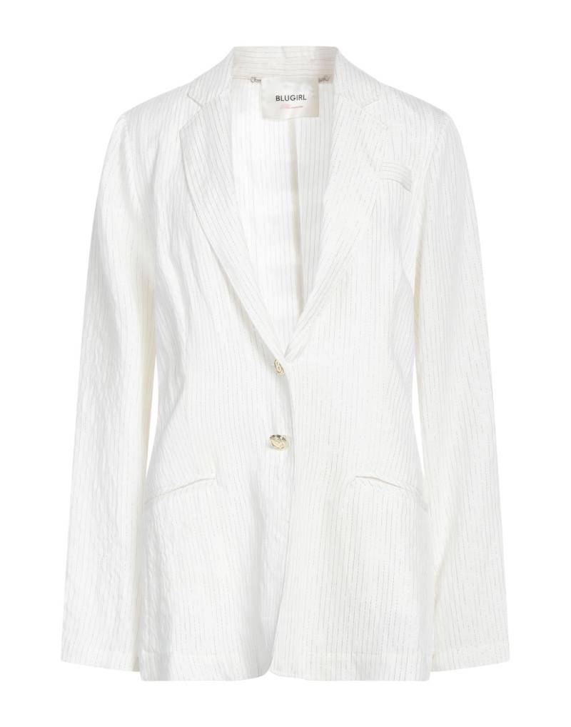 BLUGIRL Blazer Damen Off white von BLUGIRL