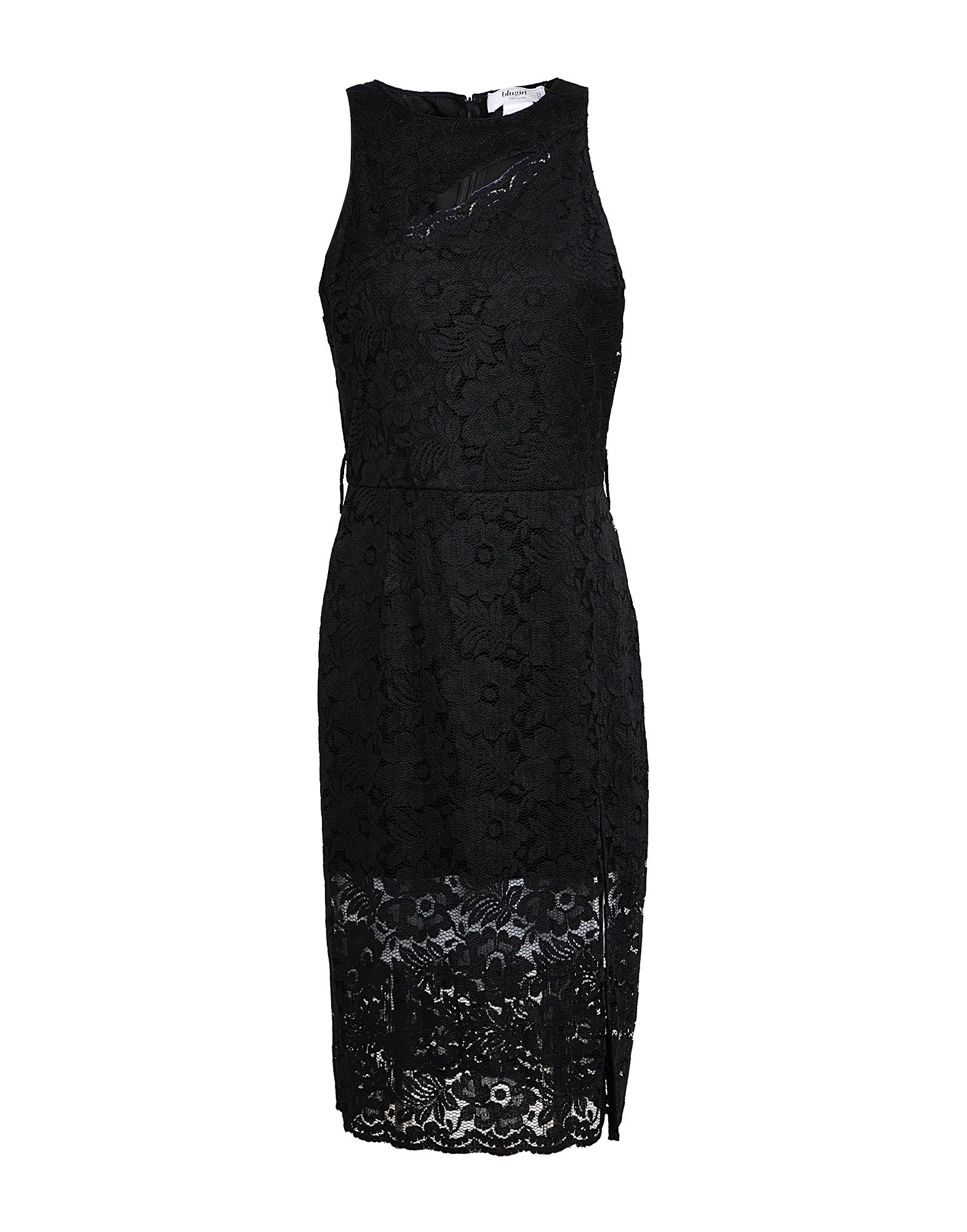 BLUGIRL Midi-kleid Damen Schwarz BLUGIRL Midi-kleid Damen Schwarz von BLUGIRL