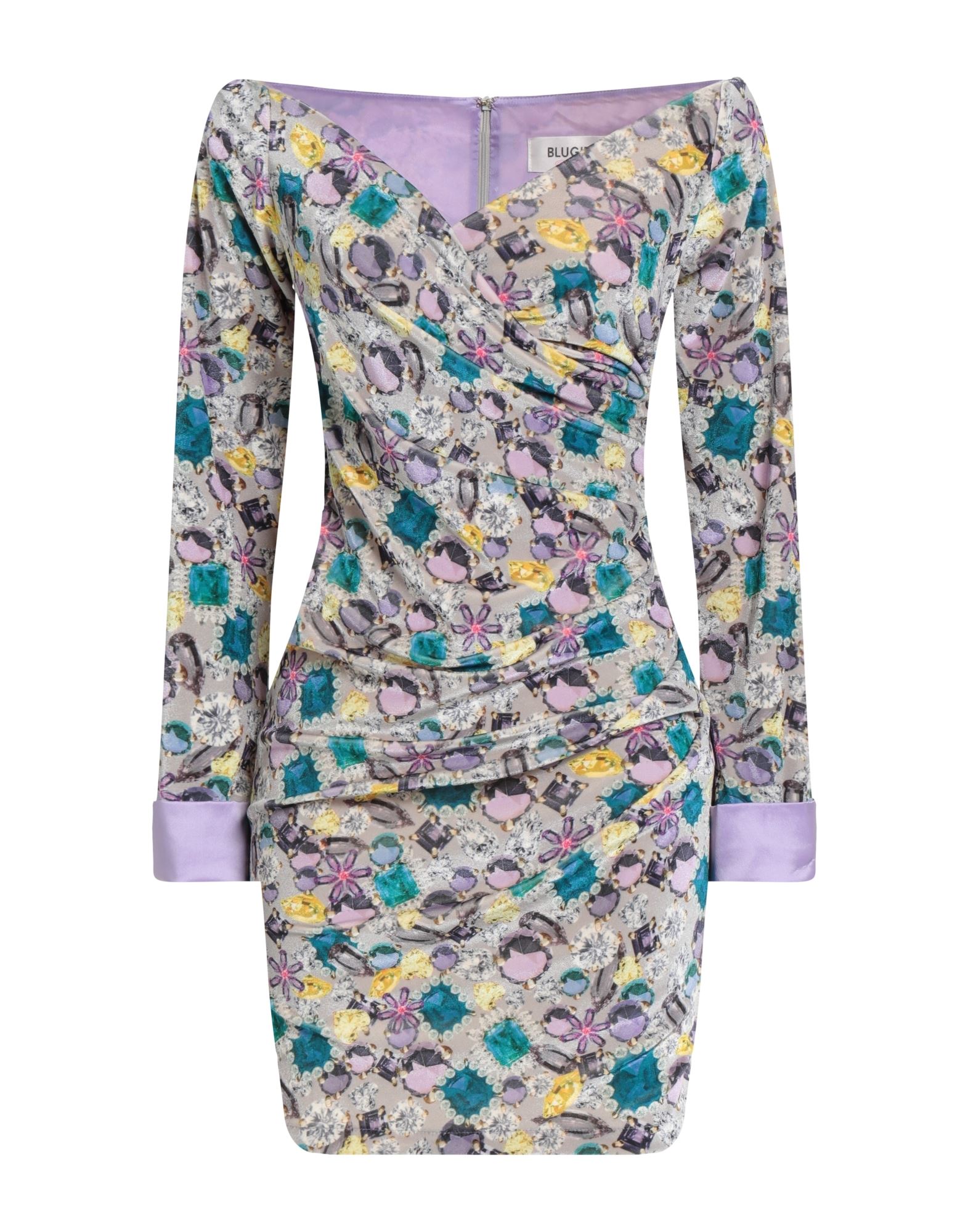 BLUGIRL Mini-kleid Damen Hellgrau BLUGIRL Mini-kleid Damen Hellgrau von BLUGIRL