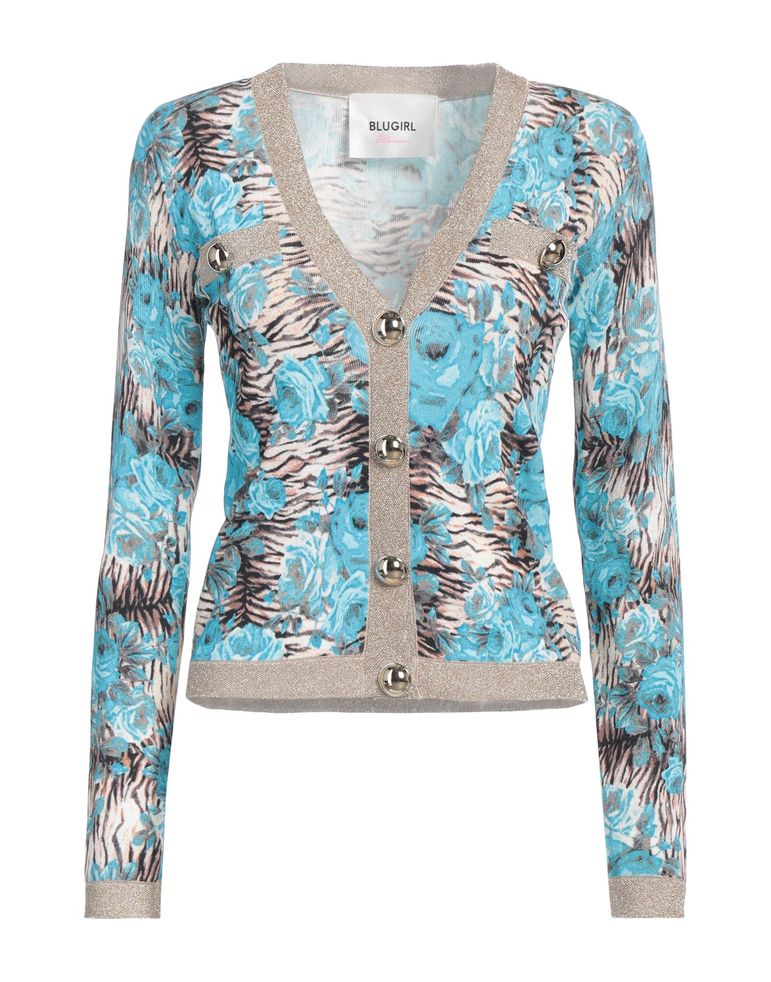 BLUGIRL Strickjacke Damen Azurblau von BLUGIRL