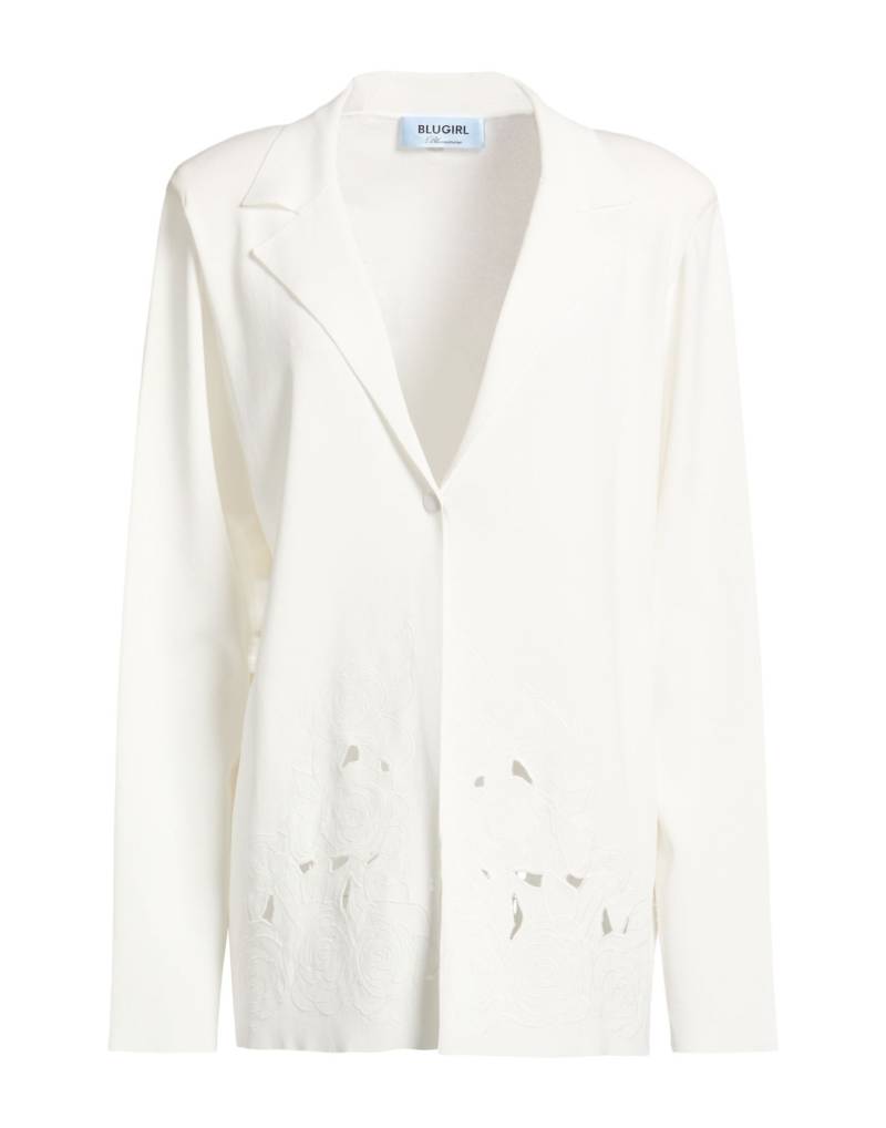 BLUGIRL Strickjacke Damen Weiß von BLUGIRL