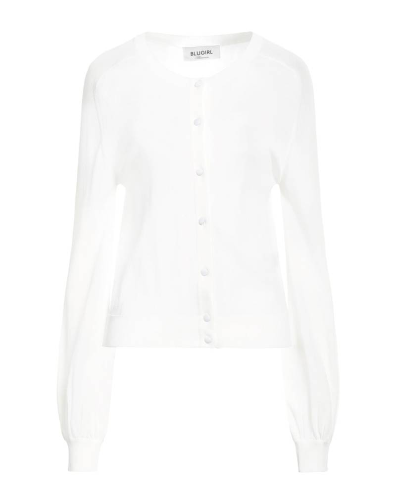 BLUGIRL Strickjacke Damen Weiß von BLUGIRL