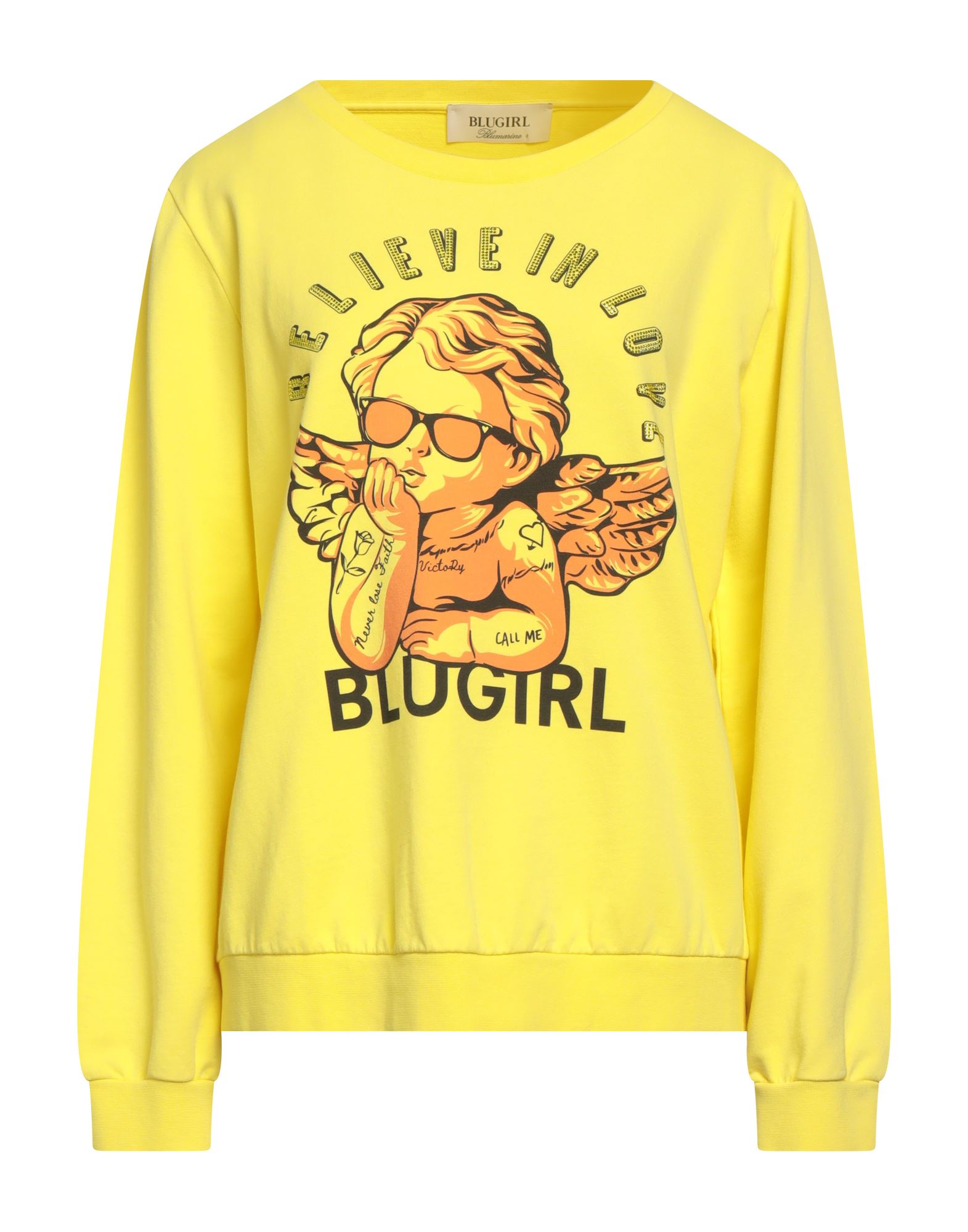 BLUGIRL Sweatshirt Damen Gelb BLUGIRL Sweatshirt Damen Gelb von BLUGIRL