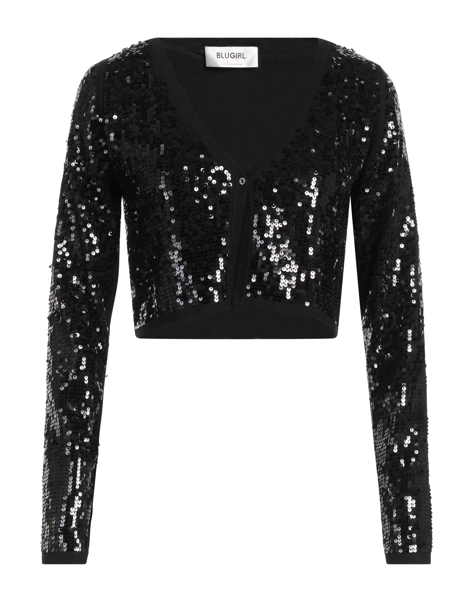 BLUGIRL Wickelpullover Damen Schwarz BLUGIRL Wickelpullover Damen Schwarz von BLUGIRL