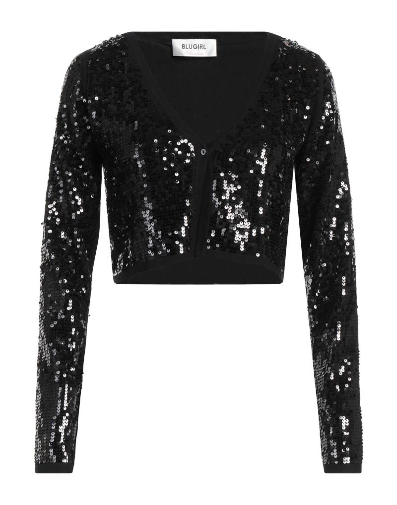 BLUGIRL Wickelpullover Damen Schwarz von BLUGIRL