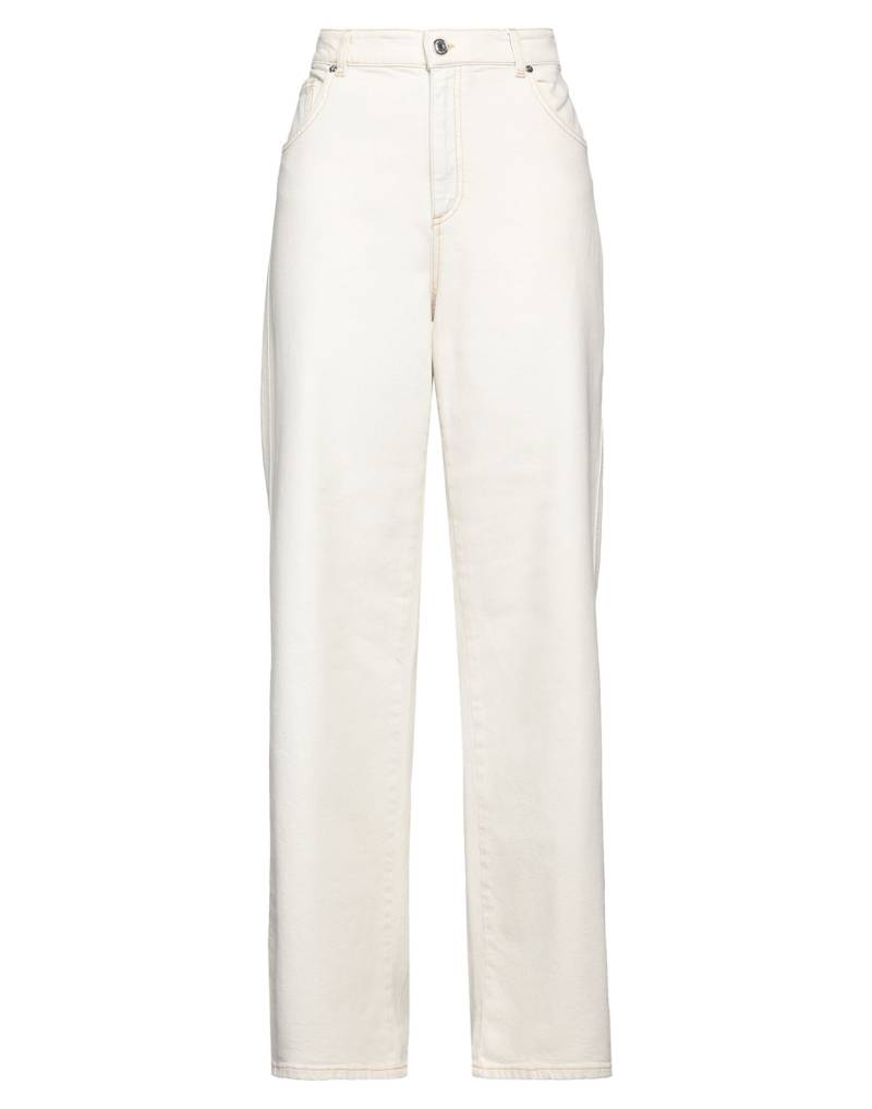 BLUMARINE Jeanshose Damen Off white von BLUMARINE