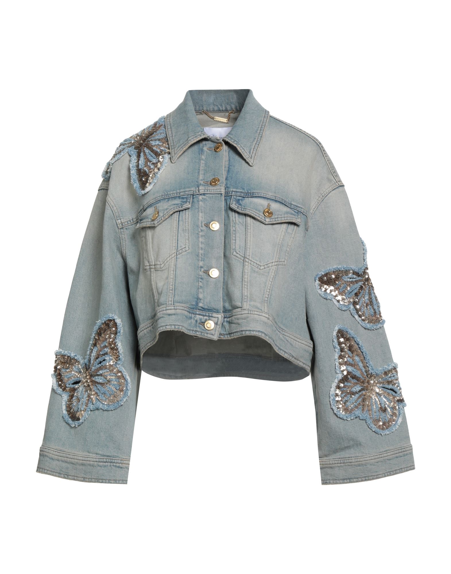 BLUMARINE Jeansjacke/-mantel Damen Blau von BLUMARINE
