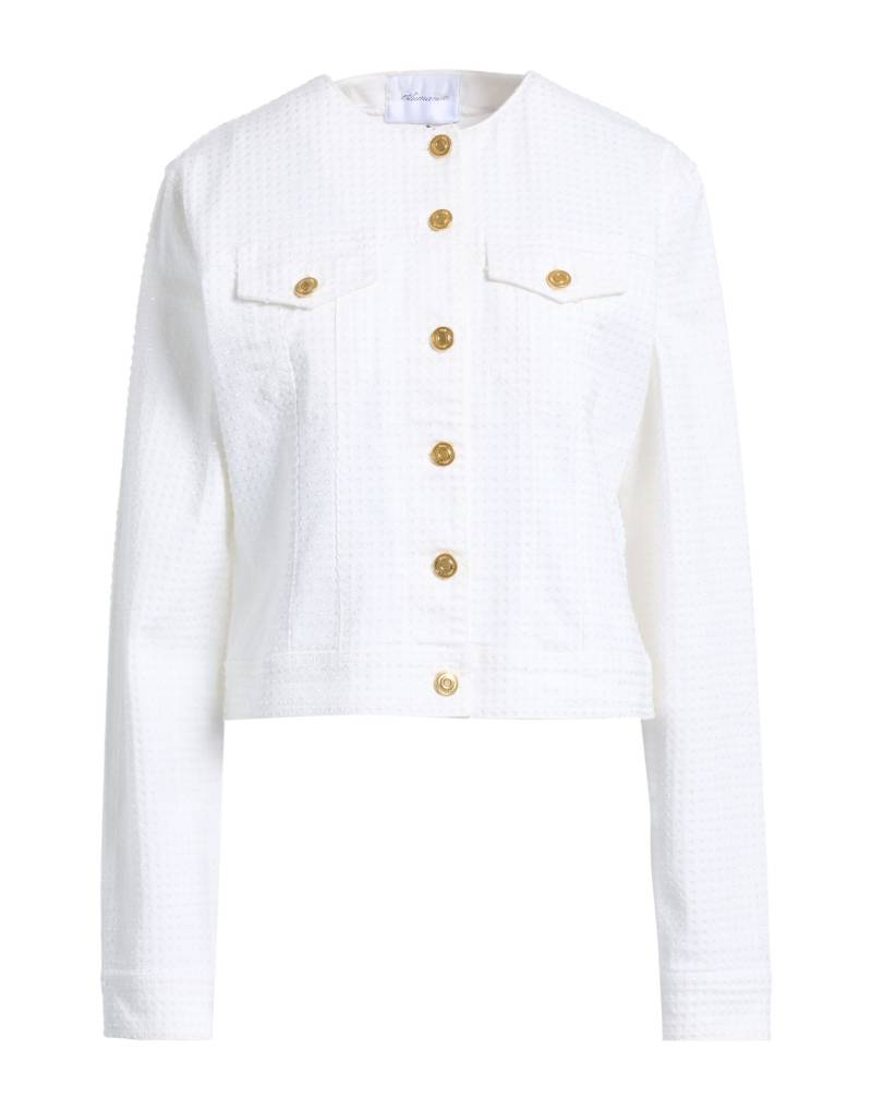 BLUMARINE Jeansjacke/-mantel Damen Weiß von BLUMARINE