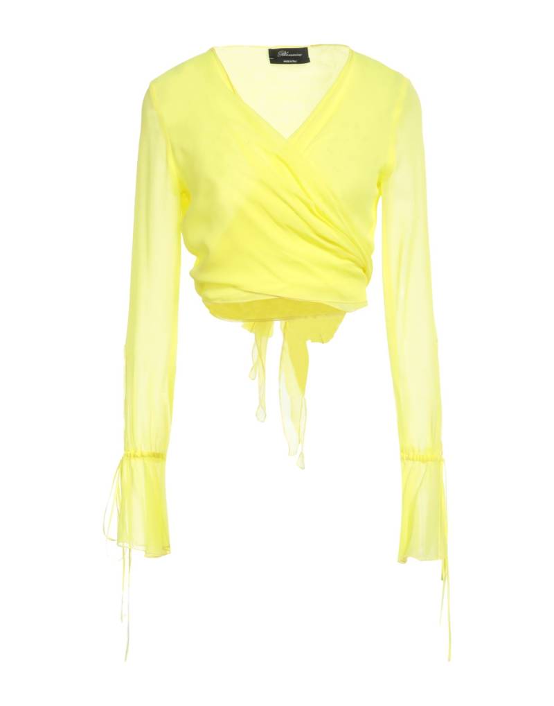 BLUMARINE Wickelpullover Damen Gelb von BLUMARINE