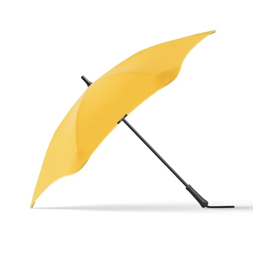 BLUNT Classic Stockschirm Regenschirm gelb | elegant & sturmfest – 120 cm Ø | Innovatives & patentiertes Design – getestet im Windkanal von BLUNT