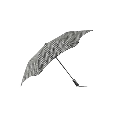 BLUNT Metro - Kompakter Regenschirm & Sturmregenschirm - Winddicht bis 90 km/h - Automatisches Öffnen & Schließen - Leicht & Langlebig - Ø 100 cm - Houndstooth von BLUNT