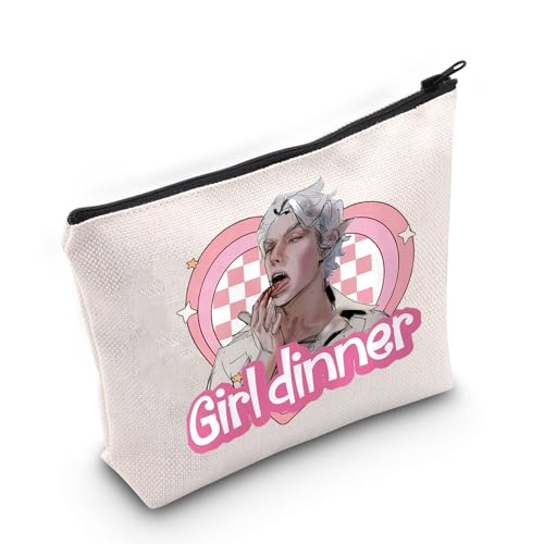 BLUPARK BG3 Make-up-Tasche von A-Starion, Hochelfe, Geschenk für G-Mädchen, Abendessen, Astarion Baldur-Fans, Geschenk, Videospiel-Liebhaber, Geschenk, Abendessen für Mädchen, MB von BLUPARK