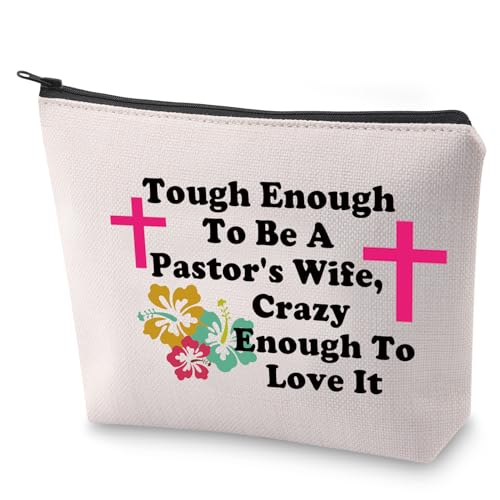 Preacher Frau Kosmetiktasche Pastor Frau Geschenk To Be A Pastor's Wife Make-up-Tasche Pastor Frau Wertschätzung Geschenk, Die Frau eines Pastors sein von BLUPARK