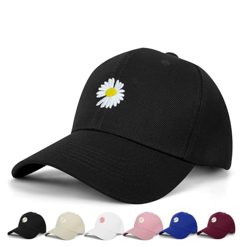 BLURBE Damen-Baseballkappe – Gänseblümchen, verstellbare, lässig, Sommer, Outdoor, Sport, Vater, Schirmmütze, UK BLURBE Damen-Baseballkappe – Gänseblümchen, verstellbare, lässig, Sommer, Outdoor, Sport, Vater, Schirmmütze, UK von BLURBE