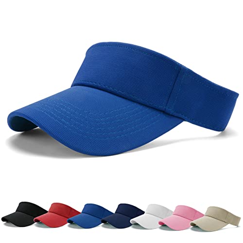 BLURBE Unisex Visor Cap Sonnenhut - Sandwich Golf Tenniskappe mit Sonnenblende, Baseball Kappe Baseballmütze Einstellbar Sommerhut mit Klettverschluss Freizeit Sommer Unisex von BLURBE