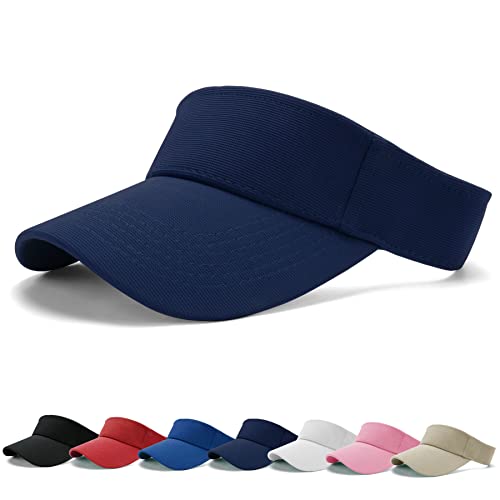 BLURBE Unisex Visor Cap Sonnenhut - Sandwich Golf Tenniskappe mit Sonnenblende, Baseball Kappe Baseballmütze Einstellbar Sommerhut mit Klettverschluss Freizeit Sommer Unisex von BLURBE