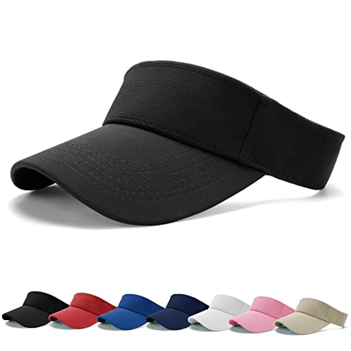 BLURBE Unisex Visor Cap Sonnenhut - Sandwich Golf Tenniskappe mit Sonnenblende, Baseball Kappe Baseballmütze Einstellbar Sommerhut mit Klettverschluss Freizeit Sommer Unisex von BLURBE