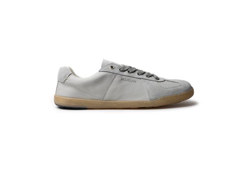 BLUSUN BLSN-2000 Barfuß Herren Sneaker in Glatt- und Velourleder Barfußschuh aus echtem Leder von BLUSUN
