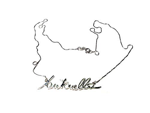 BLUSUPERSHOP Handgefertigte Halskette 45 cm personalisiert mit Ihrem Namen und Unterschrift aus 925er Silber Farbe Silber schreiben Sie beim Kauf von Anna Maria Paola jeden Namen oder Schriftzug als BLUSUPERSHOP Handgefertigte Halskette 45 cm personalisiert mit Ihrem Namen und Unterschrift aus 925er Silber Farbe Silber schreiben Sie beim Kauf von Anna Maria Paola jeden Namen oder Schriftzug als von BLUSUPERSHOP