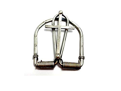 artigianale Geldklammer Höhe 6 cm, Kreuz, Farbe wählbar, mit Schnappfeder, Money Clips für Herren als Schlüsselanhänger von artigianale