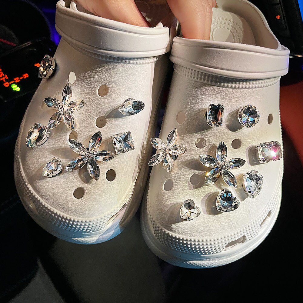 Clog Charms Strass Blumendekoration Kristall Schuh Charm Pack Für Erwachsene Kinder Frauen Geburtstagsgeschenk von BLXXs