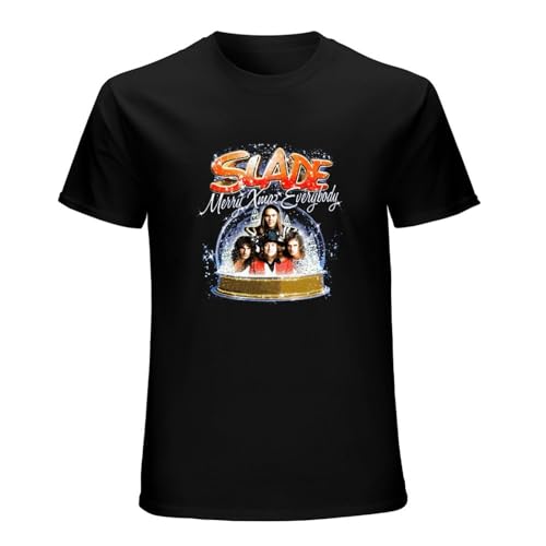 Slade Band Merry Christmas Men Short Sleeve T-Shirt Black L von BMBO