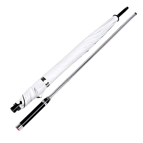 BMDHA Selbstverteidigung Regenschirm Luxus Umbrella UnzerstöRbar Einfach 68cm Sicherheit Robust Langlebig SpazierstöCke Regenschirm Windschutz Rippen Exquisit (H) von BMDHA