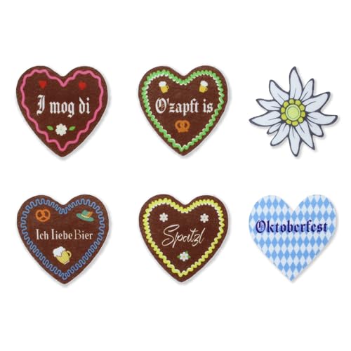 BMGRKYQX 6 Stück Oktoberfest Anstecker Pin Filz Bayern Pin Herz Lebkuchenherzen Design Edelweiß Ansteckpin,Oktoberfest Deko Accessories Damen Herren für Oktoberfest Fasching Wiesn Party Fasching BMGRKYQX 6 Stück Oktoberfest Anstecker Pin Filz Bayern Pin Herz Lebkuchenherzen Design Edelweiß Ansteckpin,Oktoberfest Deko Accessories Damen Herren für Oktoberfest Fasching Wiesn Party Fasching von BMGRKYQX