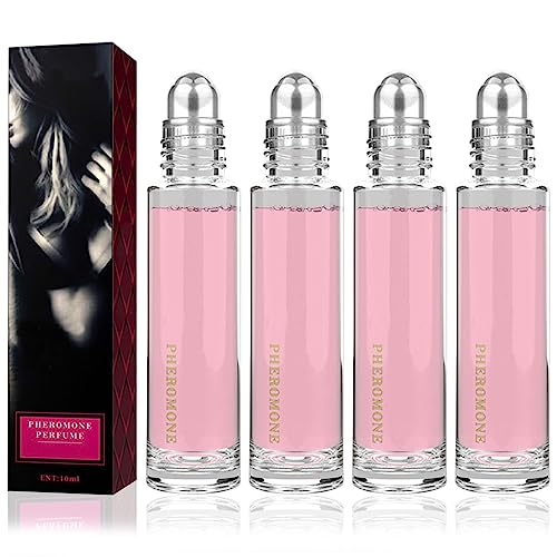 4pcs Roller Ball Parfüm Für Männer Und Frauen Pheromon Parfüm für Romantik feromone parfüm für frauen Erotic Intimate Partner Perfume Perfume (Weiblich,4Pcs) von BMHNQ