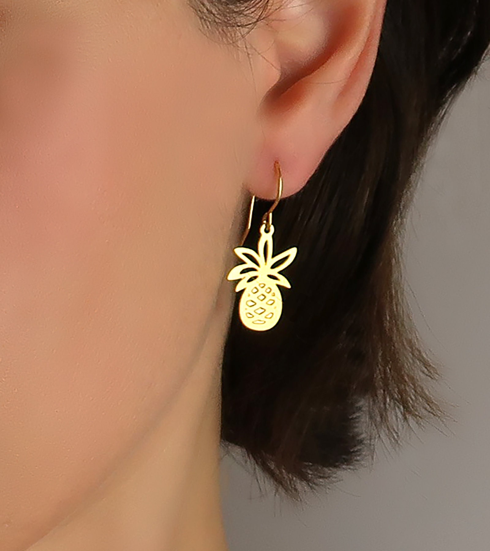 Christmas Sale Gold Ananas Ohrringe, Schmuck Christmas Sale Gold Ananas Ohrringe, Schmuck von BMHandcraftedJewelry