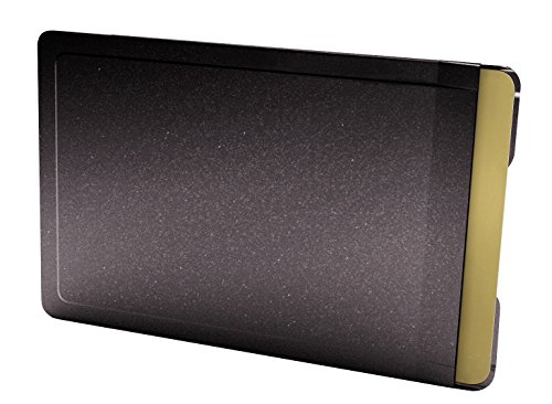 CardTresor Color Kartenschutzhülle aus Edelstahl in schwarz, RFID/NFC-Schutz von BMK Innovationen