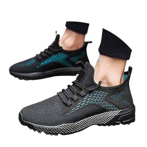 BMKKTOP Sneaker & Sportschuhe für Herren barfußschuhe Damen barfuss Schuhe Traillaufschuhe Turnschuhe Freizeitschuhe Sicherheitsschuhe Slip on Outdoor wasserdicht 42 schwarz von BMKKTOP