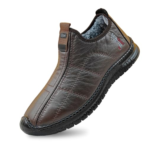 BMKKTOP Sneaker weiß Herren barfußschuhe Damen barfuss Schuhe Sportschuhe Traillaufschuhe Turnschuhe Freizeitschuhe Sicherheitsschuhe Wasserschuhe Leder braun 47-49 von BMKKTOP