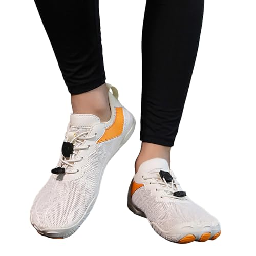 BMKKTOP Sneakers Herren barfußschuhe Damen barfuss Schuhe Sneaker Sportschuhe Traillaufschuhe Turnschuhe Freizeitschuhe Herrenschuhe Wasserschuhe weiß 43 schwarz 42 von BMKKTOP