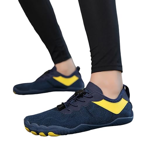 BMKKTOP Sneakers Herren barfußschuhe Damen barfuss Schuhe Sneaker Sportschuhe Traillaufschuhe Turnschuhe Freizeitschuhe Herrenschuhe Wasserschuhe weiß 43 schwarz 42 von BMKKTOP