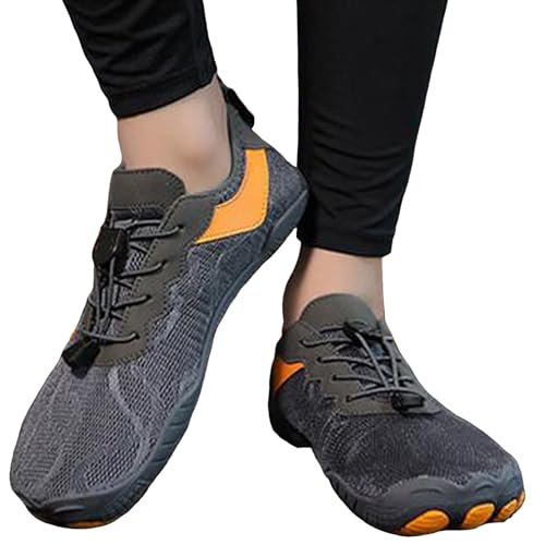 BMKKTOP Sneakers Herren barfußschuhe Damen barfuss Schuhe Sneaker Sportschuhe Traillaufschuhe Turnschuhe Freizeitschuhe Herrenschuhe Wasserschuhe weiß 43 schwarz 42 von BMKKTOP
