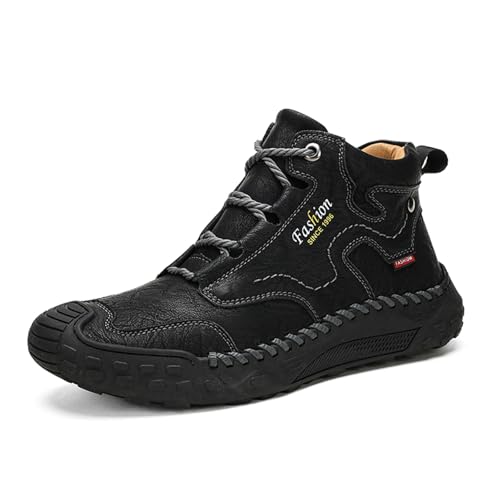 BMKKTOP Sneakers barfußschuhe Herren Damen barfuss Schuhe Sneaker Sportschuhe Traillaufschuhe Turnschuhe Freizeitschuhe Sicherheitsschuhe breite füße Leder hell Blauer von BMKKTOP