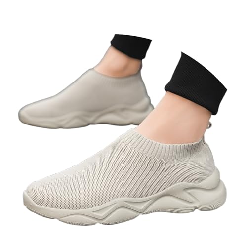 BMKKTOP Weisse Sneakers Herren barfußschuhe Damen barfuss Schuhe Sneaker Sportschuhe Traillaufschuhe Turnschuhe Freizeitschuhe Badeschuhe breite füße wasserdicht hoch 47,5 von BMKKTOP