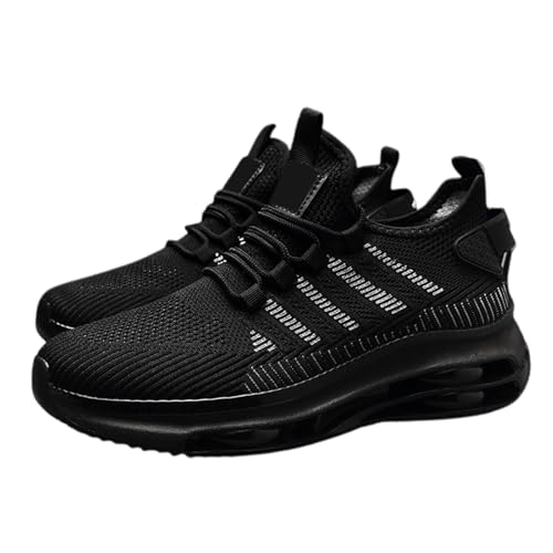 BMKKTOP Weisse Sneakers Herren barfußschuhe Damen barfuss Schuhe Sneaker Sportschuhe Traillaufschuhe Turnschuhe Freizeitschuhe Herrenschuhe breite füße weiße Sohle blau 46 von BMKKTOP