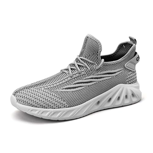 BMKKTOP Weisse Sneakers Herren barfußschuhe Damen barfuss Schuhe Sneaker Sportschuhe Traillaufschuhe Turnschuhe Freizeitschuhe barfussschuhe Strandschuhe Leder echt 45 von BMKKTOP