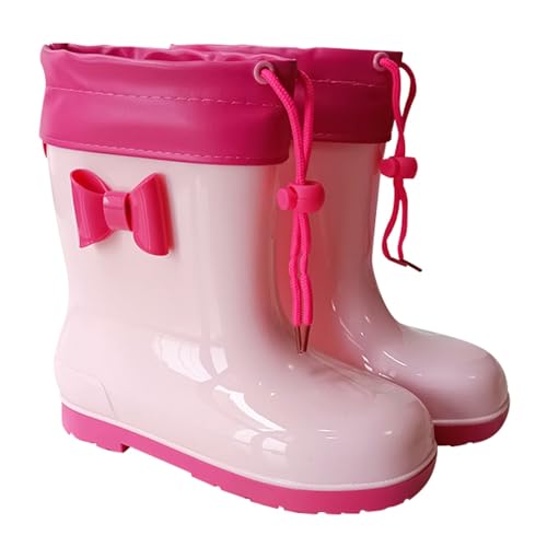 BMKKTOP stiefeletten federleichte kinder gummistiefel für jungen und mädchen regenschuhe bequeme wasserdichte regenstiefel gefüttert winterstiefel 31/32 reitstiefel 30 von BMKKTOP