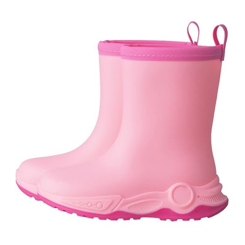 BMKKTOP winterstiefel mädchen federleichte kinder gummistiefel für jungen und regenschuhe bequeme wasserdichte regenstiefel aquaschuhe barfuß gefüttert 38 reitstiefel gr 32 von BMKKTOP
