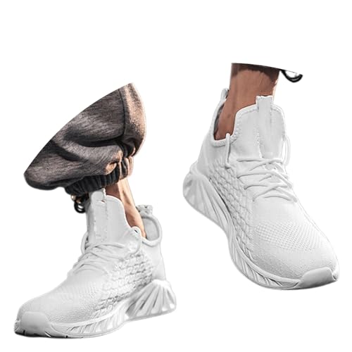 weiße Sneaker Herren barfußschuhe Damen barfuss Schuhe Sportschuhe Traillaufschuhe Turnschuhe Freizeitschuhe barfussschuhe Sports & Outdoor Shoes schwarz Leder weiß 43 von BMKKTOP