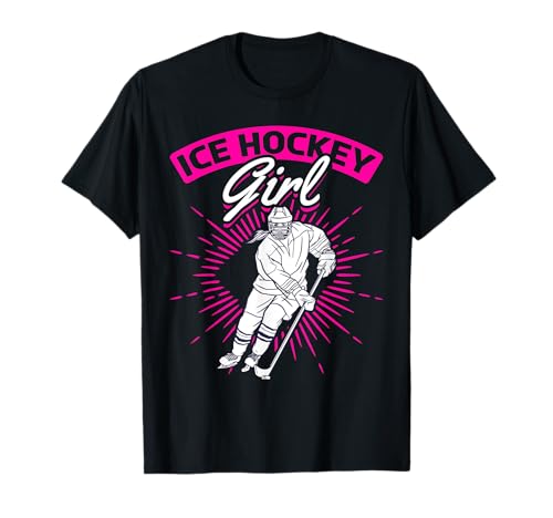 Eishockey Mädchen I Eishockeyspieler Eishockey Mädchen T-Shirt von BMMB Ice Hockey
