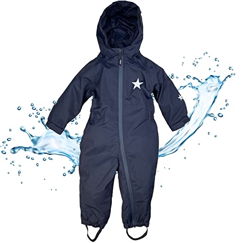 BMS BabyTodds Regenanzug für Kinder - atmungsaktiv & wasserdicht - marine 80 von BMS