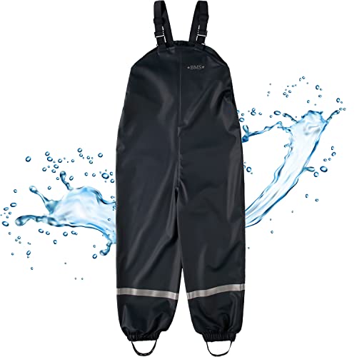 BMS Buddelhose Matschhose 100% wasserdicht - schwarz - 80 von BMS